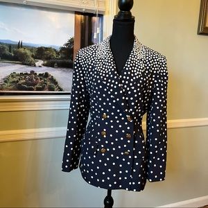 Vintage 100% silk Rickie Freeman for Teri Jon Blazer SZ 6